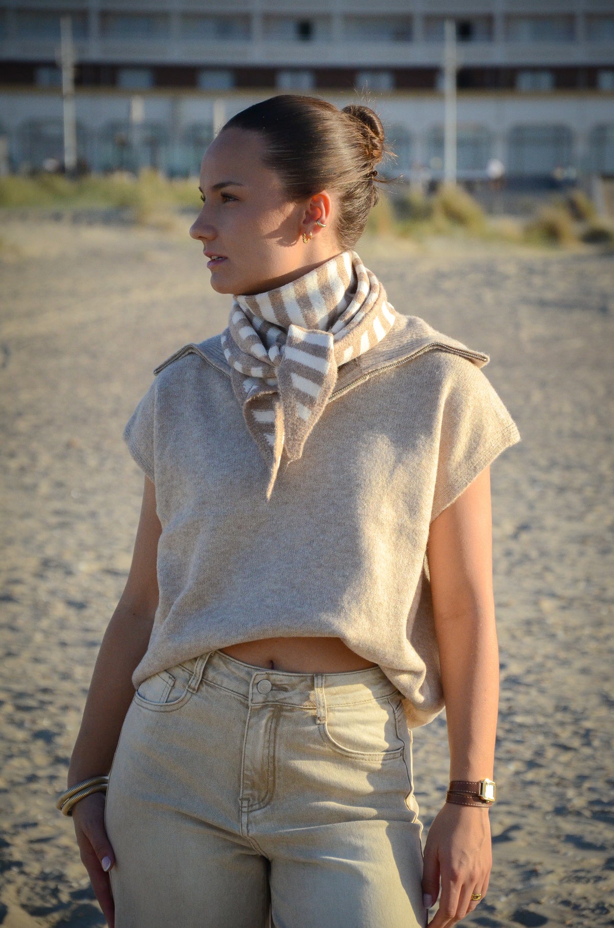Foulard Lara - Taupe