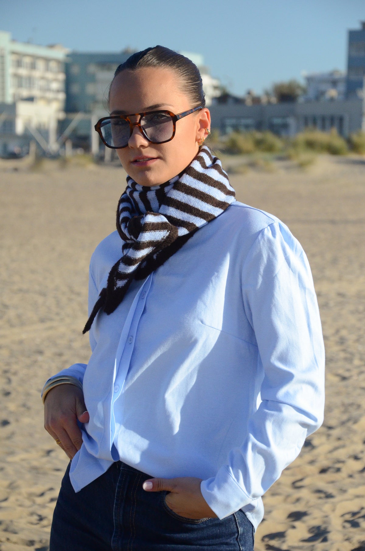 Foulard Lara - Marron