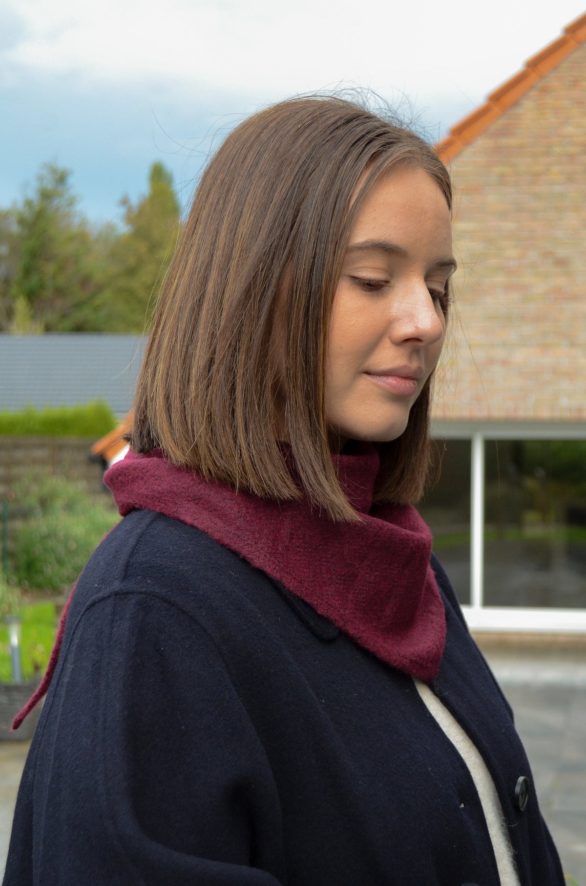 Foulard Esmée - Bordeaux